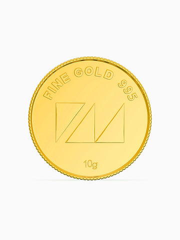10 Gram 995 Purity Goddess Laxmi Gold Coin - Zest Mélange 
