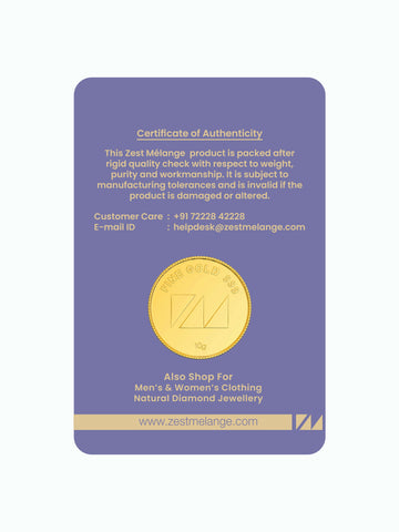 10 Gram 999 Purity Goddess Laxmi Gold Coin - STOMBIL TRADE 