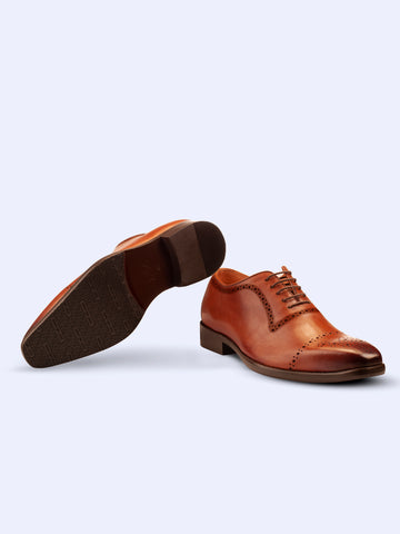 Oxford Lace Up Shoes With Brogues - STOMBIL TRADE 