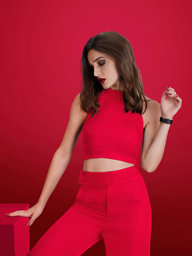 The Breeze Short & Fitted  Crop Top - STOMBIL TRADE 